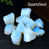 Uncut Raw Opal Gemstone Specimens Showing Natural Color Play
