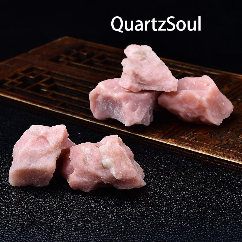 Raw Pink Opal Crystal Healing Stones Collection