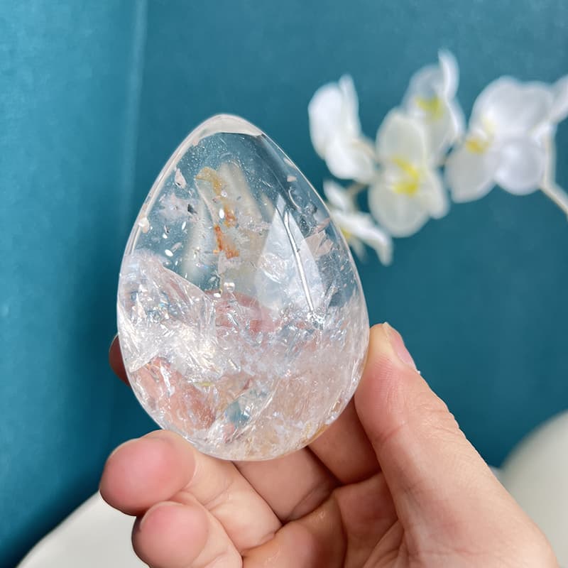 White Smoky Quartz Free Form Crystal for Spiritual Healing Practice