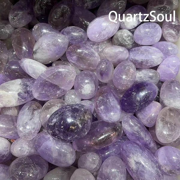 Premium wholesale Amethyst tumbled crystals in various colors