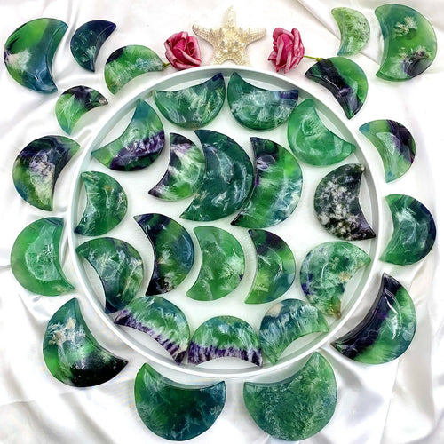 Premium Fluorite Moon Crystal Wholesale Collection