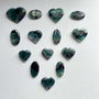 Wholesale natural fluorite palm stones and heart crystals in various colors