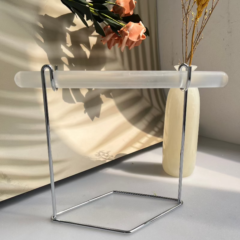 Wholesale Quartz Selenite Ring Holder for Crystal Healing