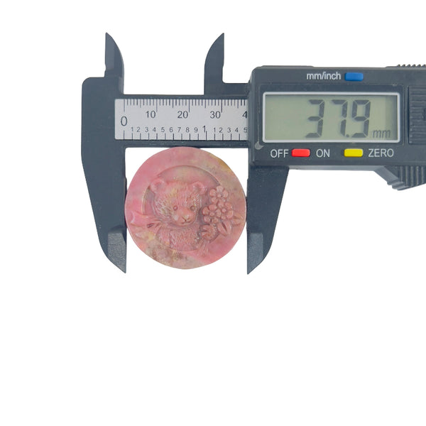 Wholesale packaging for rhodonite bear carvings