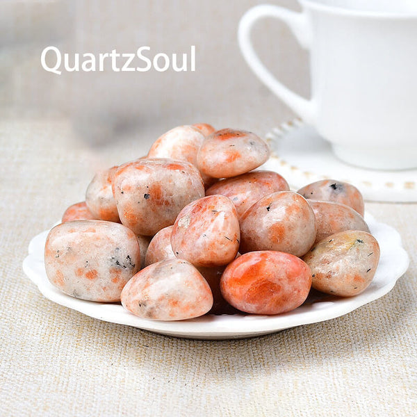 Wholesale Sunstone Tumbled Gemstones with Distinctive Golden Flash