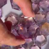 Ametrine Crystal in Natural Formation Showing Color Zones