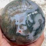 Blue Moss Agate Sphere
