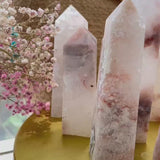 Premium white Angel Flower Agate crystal showing delicate flower formations