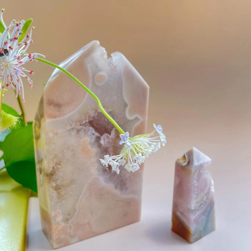 Natural Pink Amethyst Crystal with Gentle Rose Hues for Healing