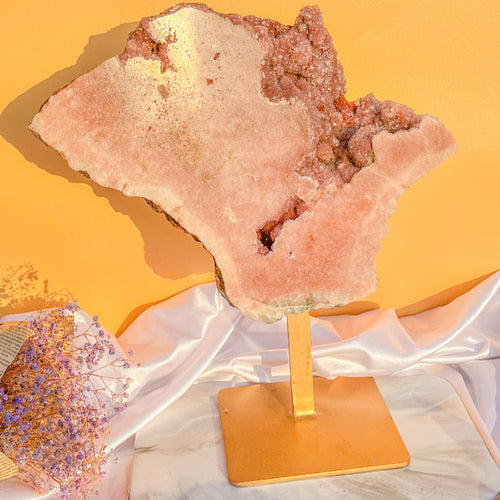 Premium Pink Amethyst Free Form Crystal Healing Stone Wholesale