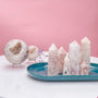 Natural Pink Amethyst Tower Crystal Point for Healing and Home Decor