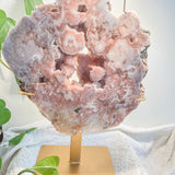 Natural Pink Amethyst Slab Crystal with Healing Properties