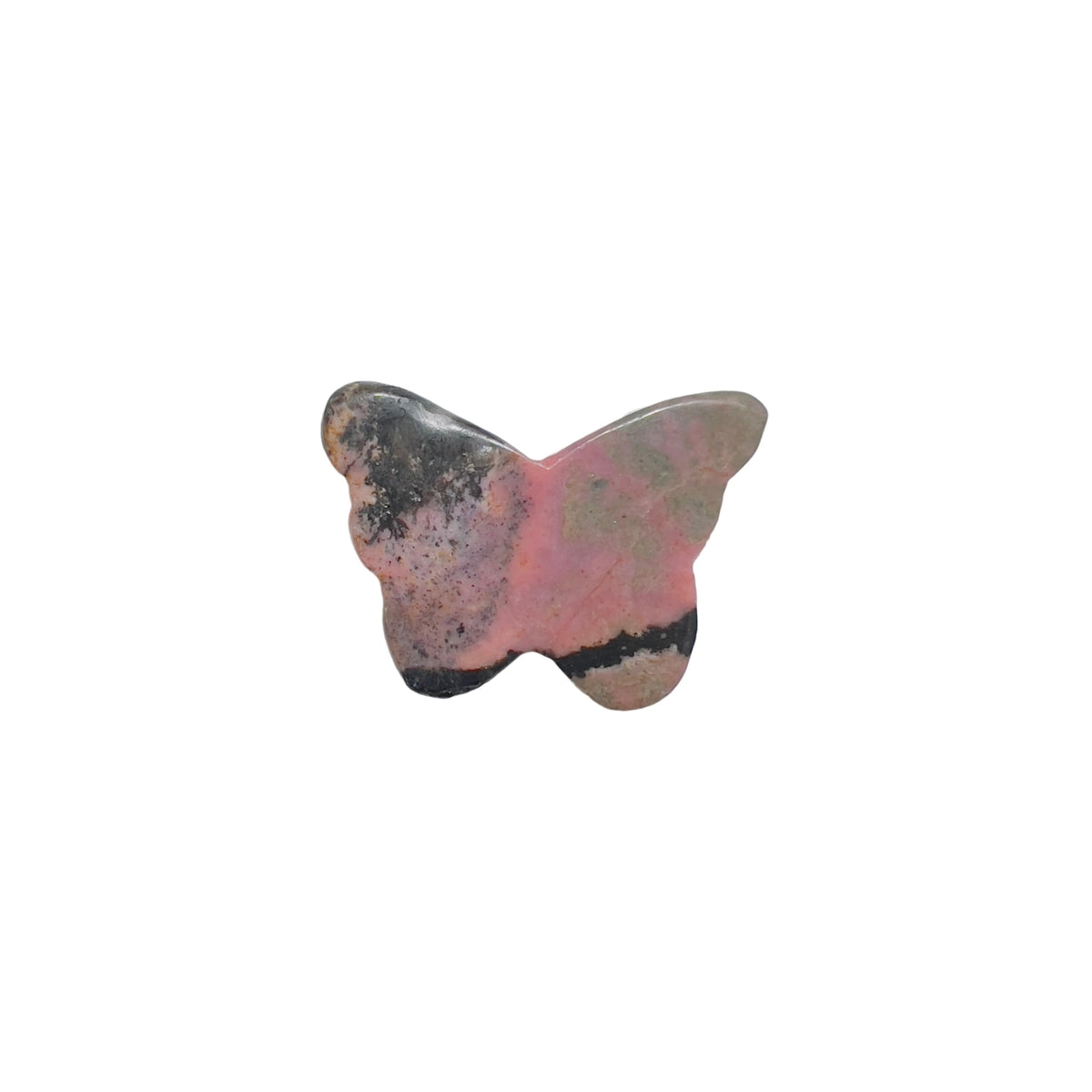 Butterfly Rhodonite Carving - Pink Healing Crystal Stone