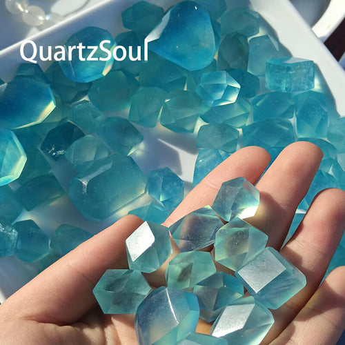 Premium wholesale Aquamarine octahedrons for crystal shops and bulk buyers