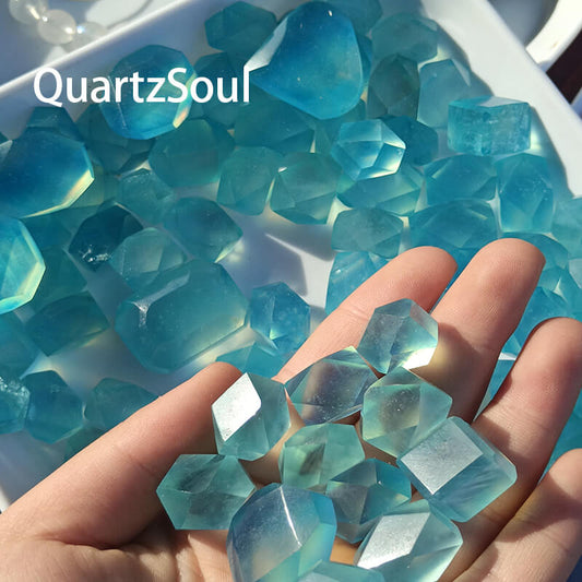 Premium wholesale Aquamarine octahedrons for crystal shops and bulk buyers