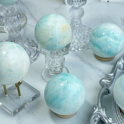 Blue Aragonite Sphere Natural Crystal Wholesale