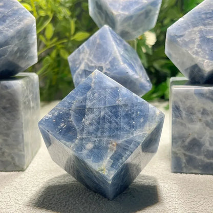 Blue Kyanite Crystal Square Carving | Retail & Wholesale