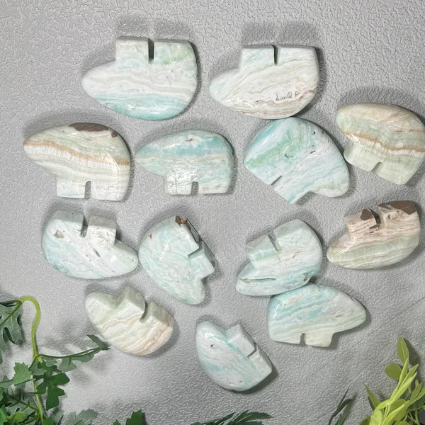 Caribbean Calcite Carved Bear | Retail & Wholesale