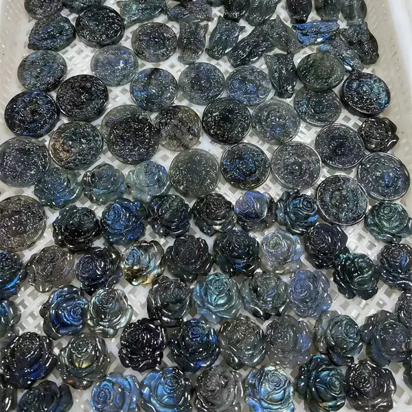 High-Quality Full Flash Labradorite Buddha Skull Craft | Retail & Wholesale