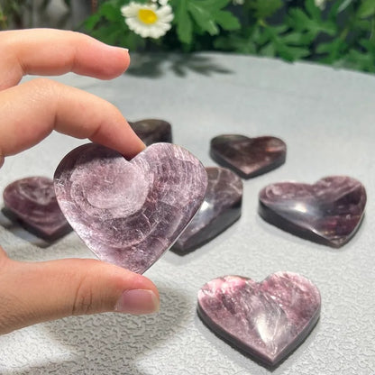 Lepidolite Heart