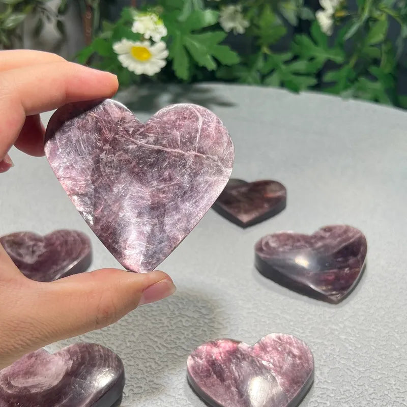 Lepidolite Heart (Retail & Wholesale)