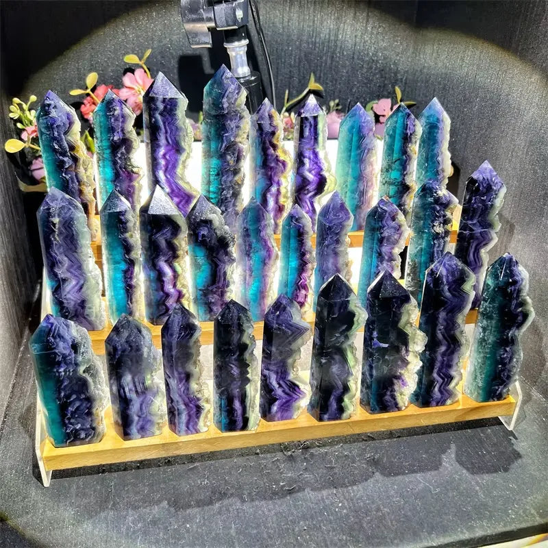 Rainbow Fluorite Point