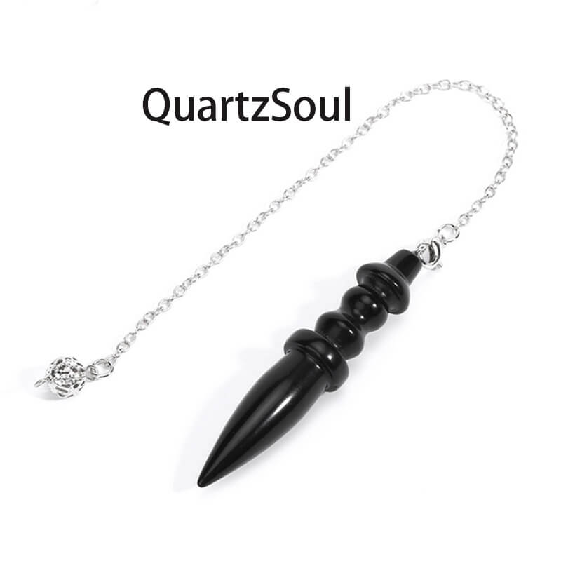 Obsidian Crystal Pendulum for Grounding Energy Work