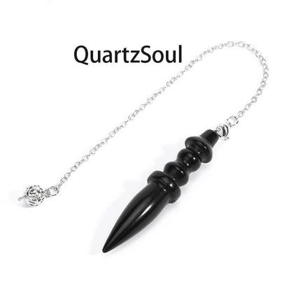 Obsidian Crystal Pendulum for Grounding Energy Work