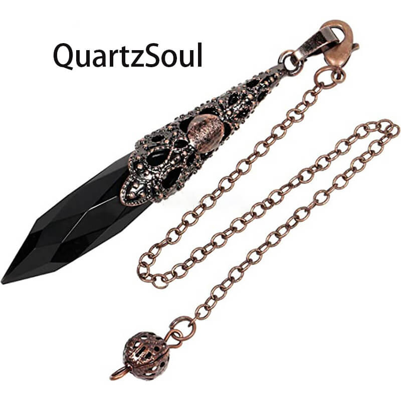 Obsidian Crystal Pendulum for Grounding and Protection