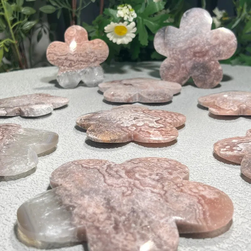 Pink Amethyst Carving Flowers (Retail & Wholesale)