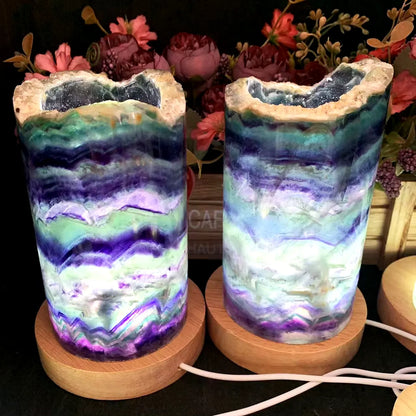 Rainbow Fluorite Lamps | Healing Stone Quartz | Retail & Wholesale Available