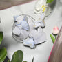 Raw Blue Lace Agate Stone natural crystal with blue and white lace patterns