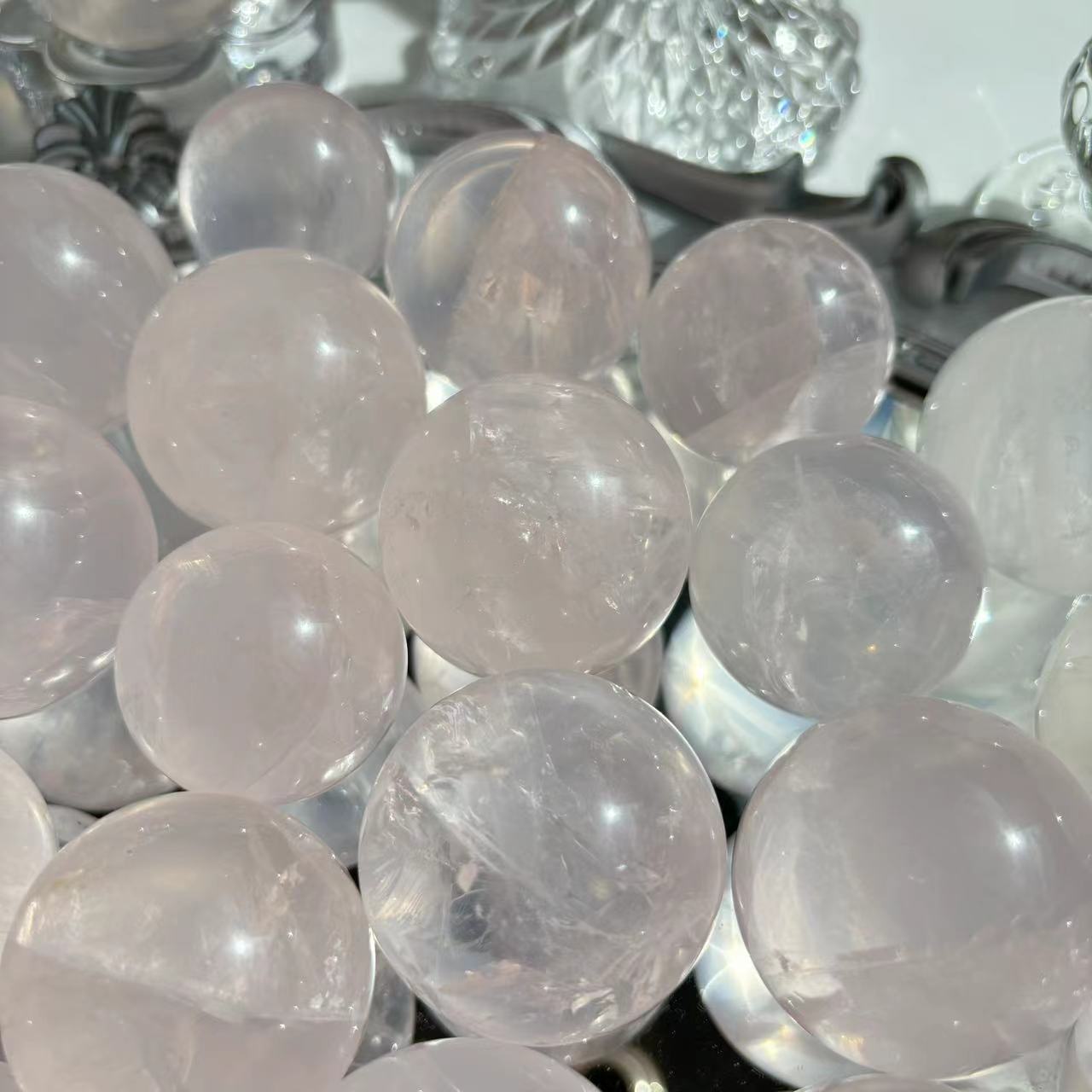 Rose Quartz Sphere Natural Crystal Wholesale