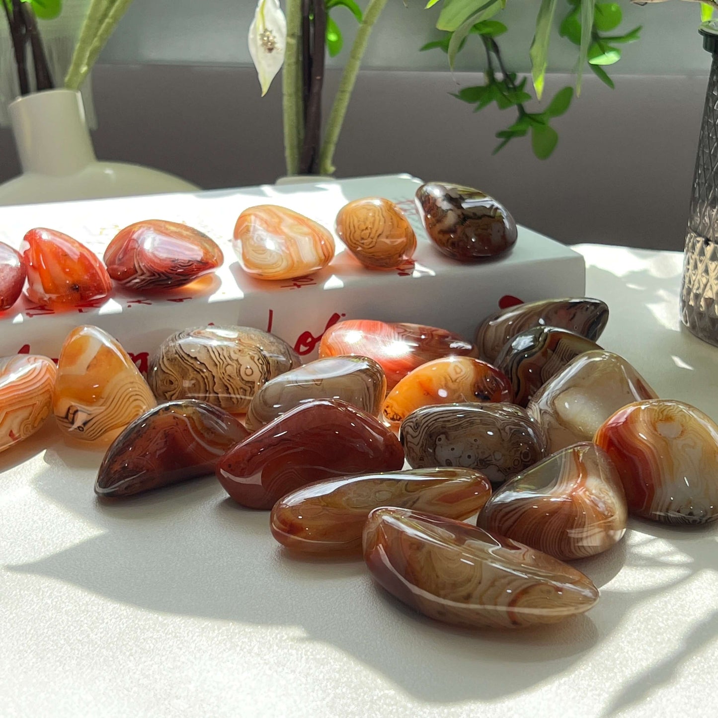 Sardonyx Palm Stone