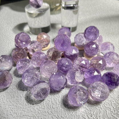 Wholesale Natural Amethyst Ball Shape Briolette Cut