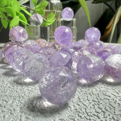 Wholesale Natural Amethyst Ball Shape Briolette Cut