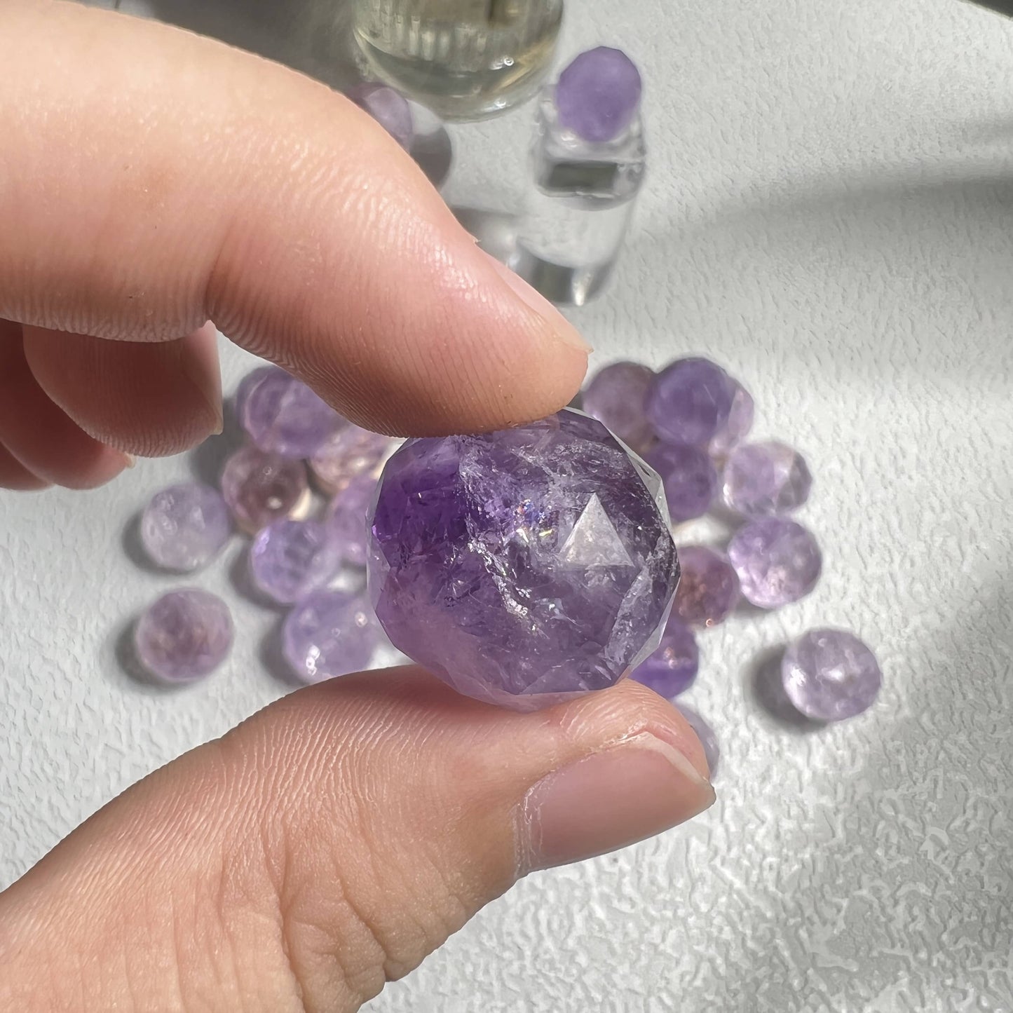 Wholesale Natural Amethyst Ball Shape Briolette Cut