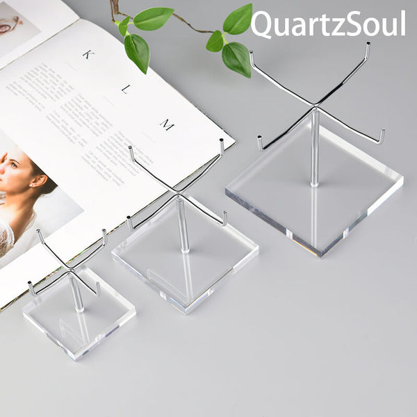 Set of premium crystal display stands in small medium and large sizes for mineral specimens and clusters