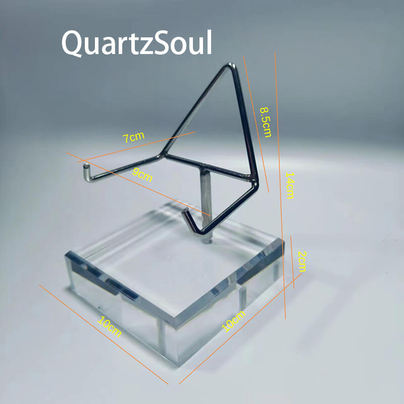 Acrylic Heart Display Stand for Crystal Specimens &  Stones