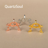  Alloy crystal stands in gold, silver and rose gold finishes for crystal display