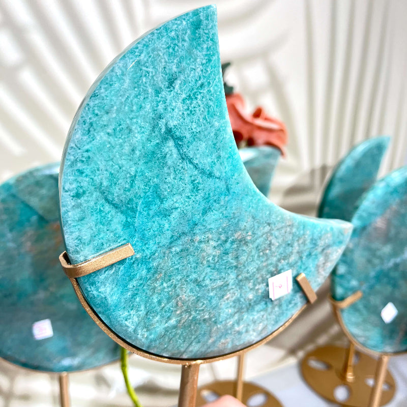Energy Healing Amazonite Moon Crystal Bulk
