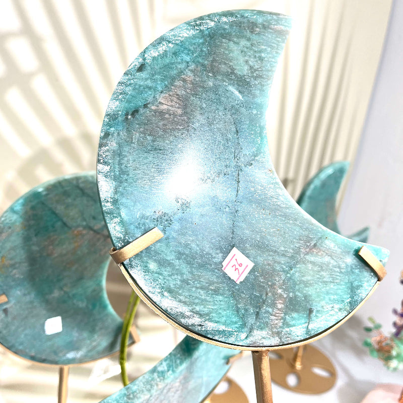 Amazonite Moon Crystal for Home Decor Wholesale