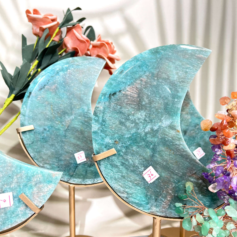 Meditation Amazonite Moon Crystal Bulk Supply