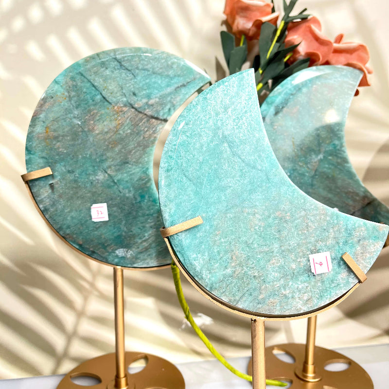 Polished Amazonite Moon Crystal Wholesale Supply