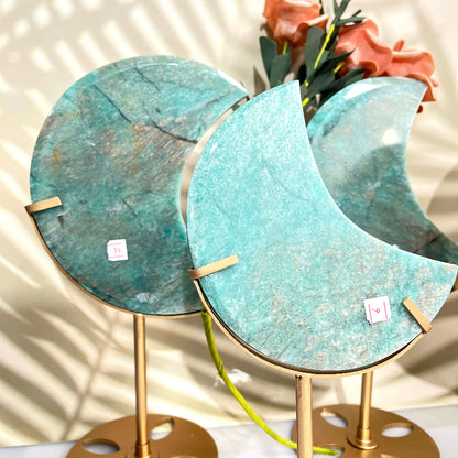 Polished Amazonite Moon Crystal Wholesale Supply