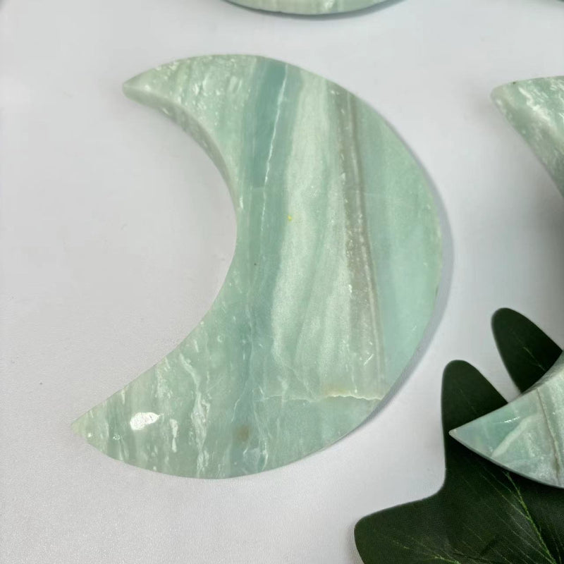 Close-up Texture of Natural Amazonite Moon Crystal