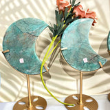 Various Sizes Amazonite Moon Crystals Wholesale