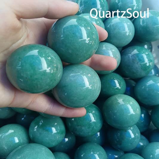 Natural Amazonite crystal sphere wholesale bulk healing stones