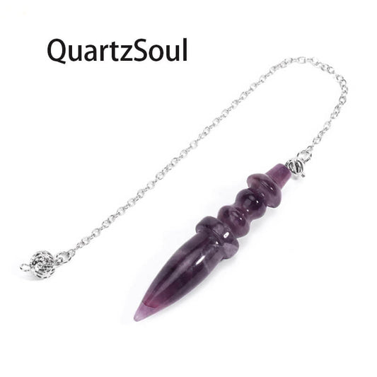 Purple Amethyst Crystal Pendulum for Spiritual Guidance