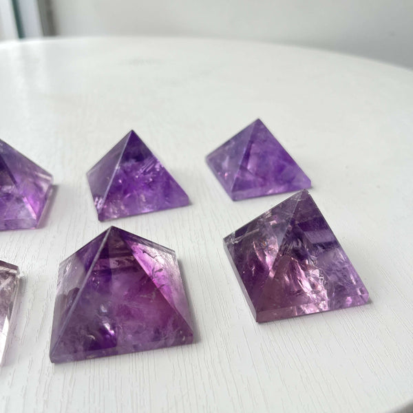 Close-Up of Amethyst Crystal for Healing